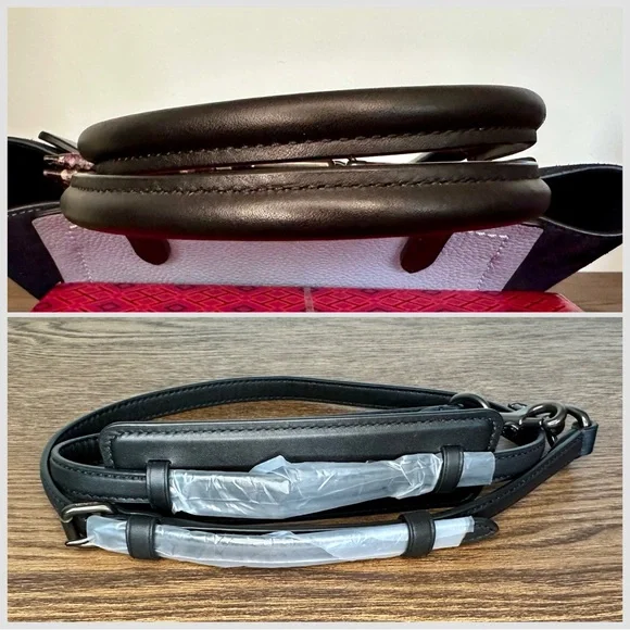 Coach 1941 Troupe Tote In Colorblock With Snakeskin Detail Pewter/Mist Multi - Picture 8 of 12